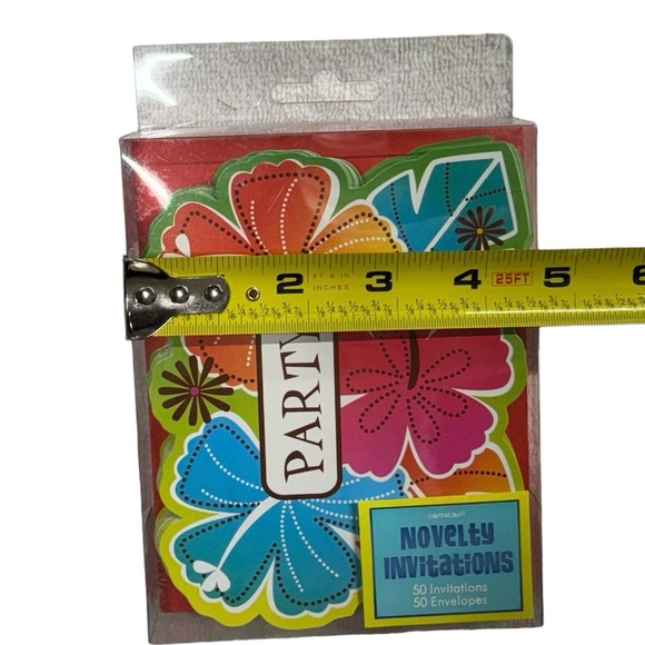 Amscan novelty floral invitations & envelopes. Set of 50 brand new in package! - Picture 5 of 7